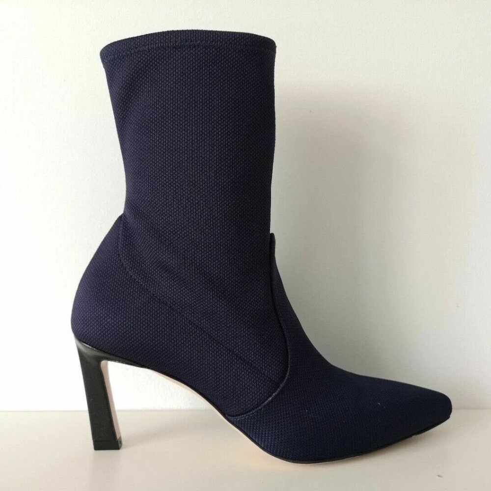 NIB STUART WEITZMAN Navy Blue Portofino Etna Rapture 75 Boots Booties Shoes 6